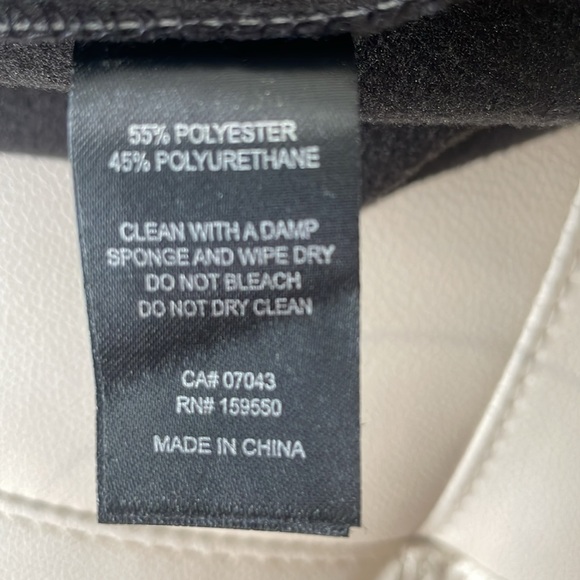 Maison Cinqcent  High Waisted Vegan Leather Blend Pants - size XXL - Picture 7 of 8